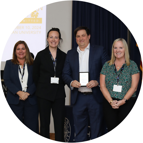 D43A5321-CommunityCollegeCyberPreparednessAward-500 Middlesex College receives the Community College Cyber-Preparedness Award.