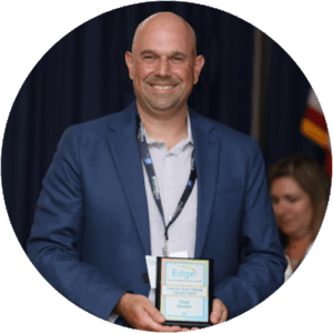 D43A5326-ExemplaryOnlineProgramLeadershipAward-500 The award for Exemplary Online Program Leadership went to Rowan University.