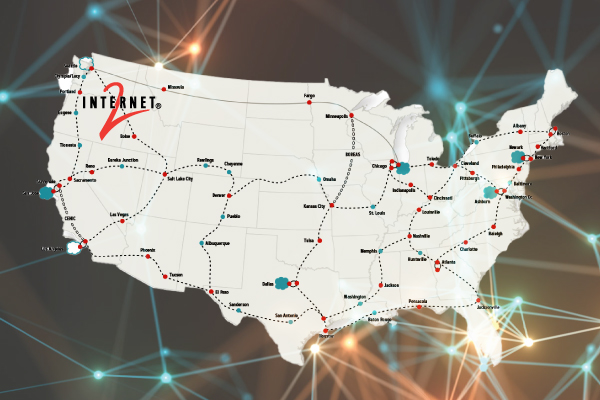 Internet2 map and data.
